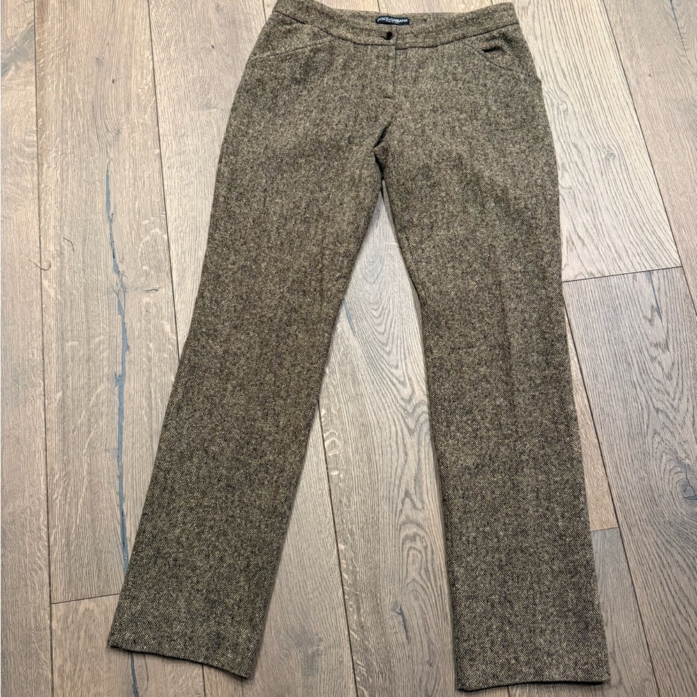 Dolce & Gabbana Wool Tweed Trousers